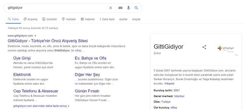 marka adı google da arama